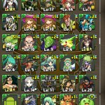 課金アカウントのモンスター状況